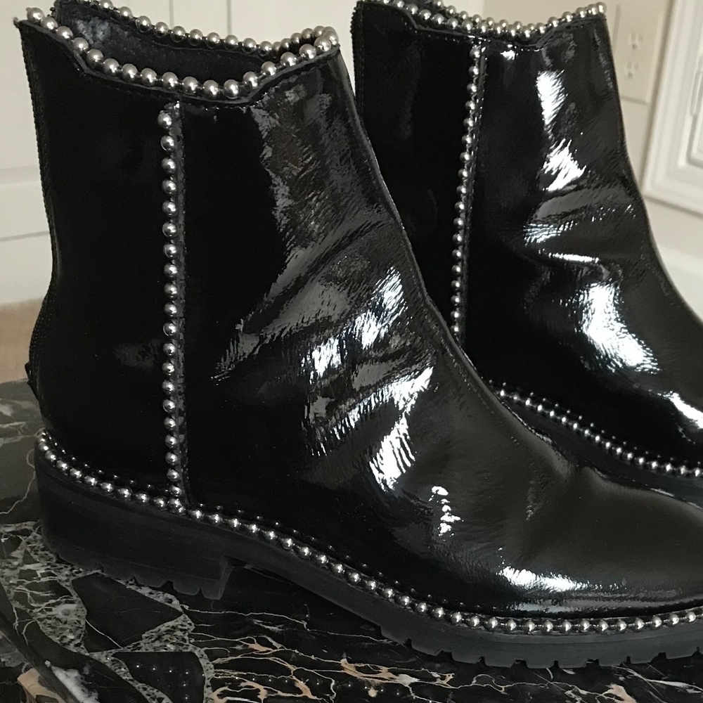 Black Ball and Chain Boots from Free People